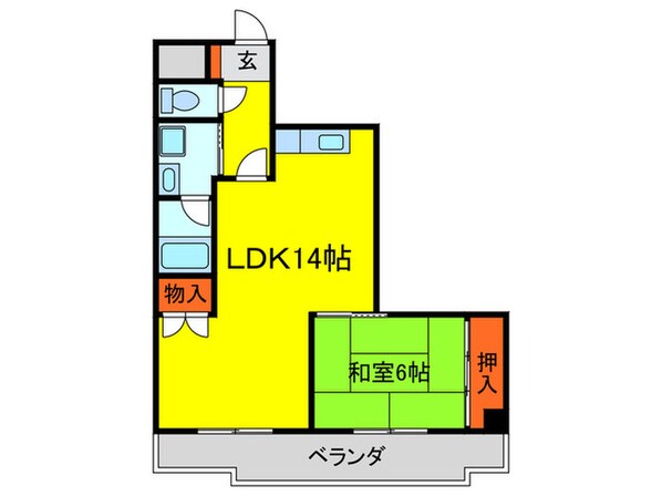 カーサタナカの物件間取画像